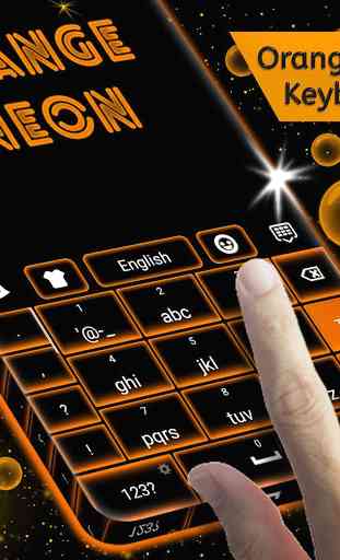 Orange Neon Go Keyboard 4