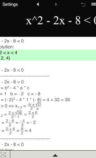 Quadratic Inequality Solver 2