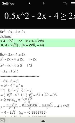 Quadratic Inequality Solver 3