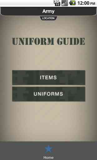 Uniform Guide Army 2