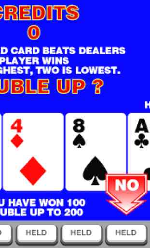 Video Poker with Double Up 2