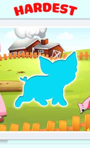 Animals puzzle game for kids 4