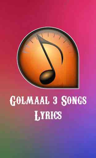 Golmaal 3 Songs Lyrics 1