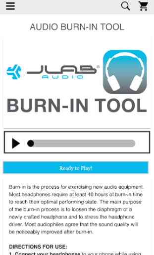 JLab Audio + Burn-in Tool 2