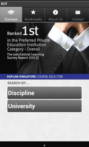 Kaplan Singapore Course Finder 2