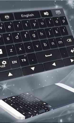 Laptop Keyboard Modern Black 4