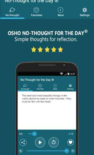 Osho No-Thought of the Day 1