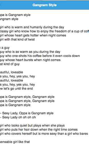 PSY Song Lyrics | PSY Lyrics 3
