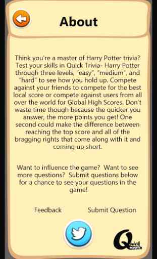 Quick Trivia - Harry Potter 4