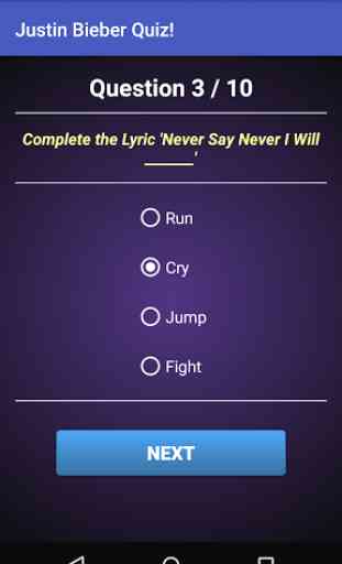 Quiz of Justin Bieber 4