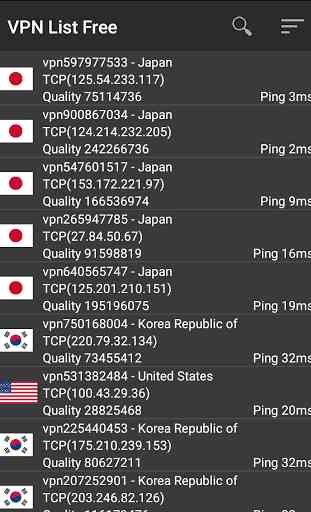 VPN List Free 1