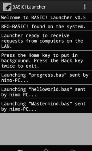 BASIC! Launcher (WiFi) 1