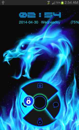 Blue Neon Dragon Go Locker 4