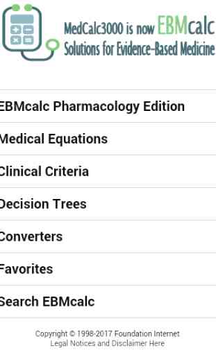 EBMcalc Pharmacology 1