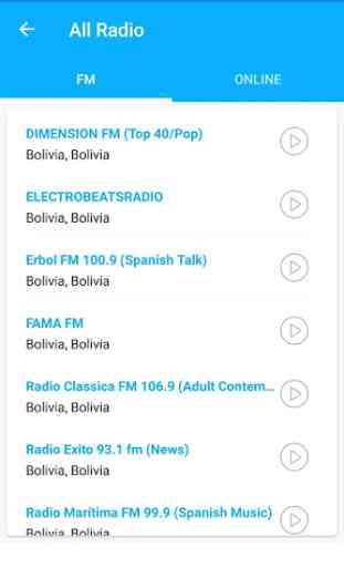 FM Radio Bolivia All Stations 2