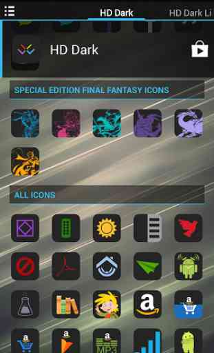 HD Dark Free - Icon Pack 4