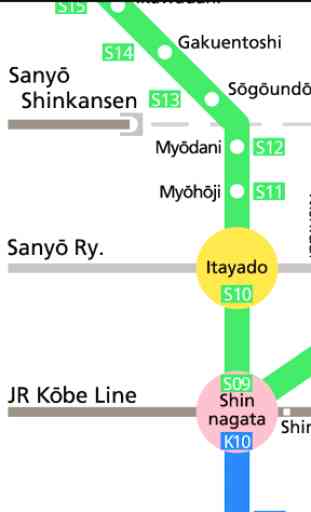 Kobe Metro Map 3