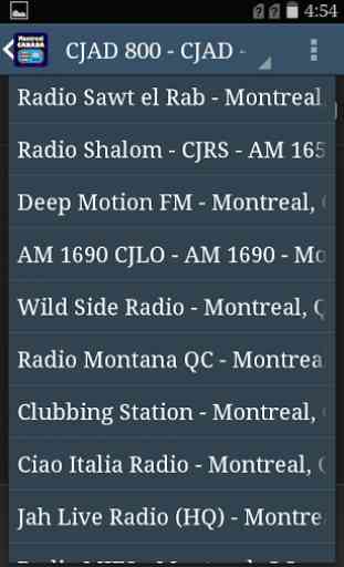 Montreal Canada FM Radio 4