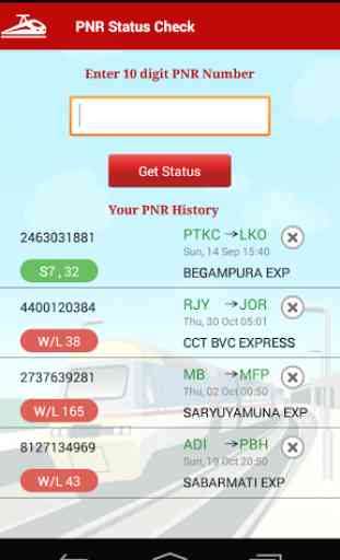 PNR Status - Indian Railways 1