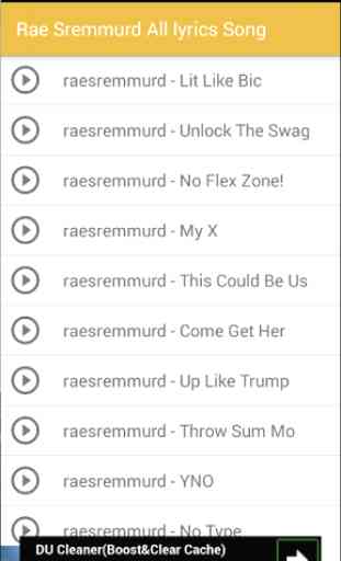 Rae Sremmurd All lyrics Song 1
