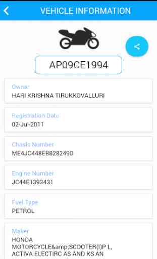 RTO Vehicle Number Details 3