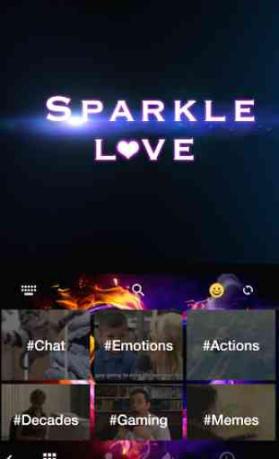 Sparkle Love Emoji iKeyboard 2