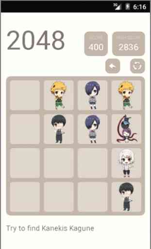 Tokyo Ghoul 2048 Puzzle 4