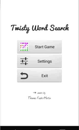 Twisty Word Search Puzzle Free 1