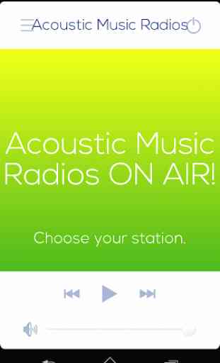 Acoustic music Radios 1