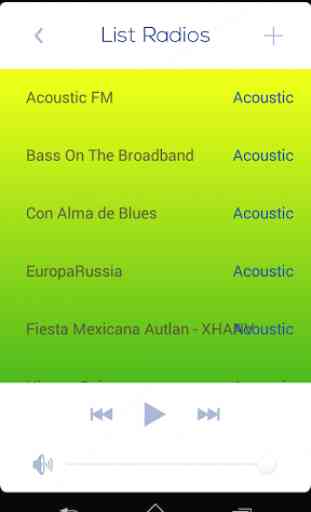Acoustic music Radios 2