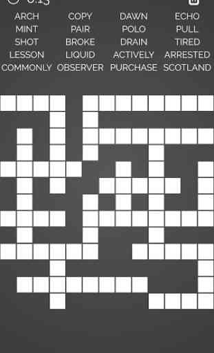 Crossword : Fill-it-in 3