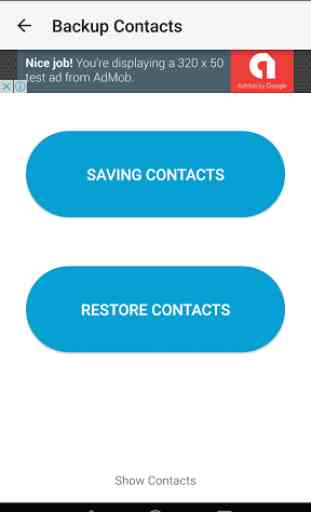Easy backup contacts 2