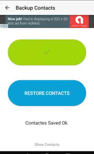 Easy backup contacts 3