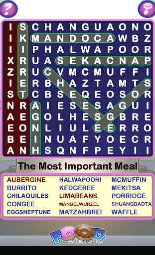 Epic Food Word Search 1