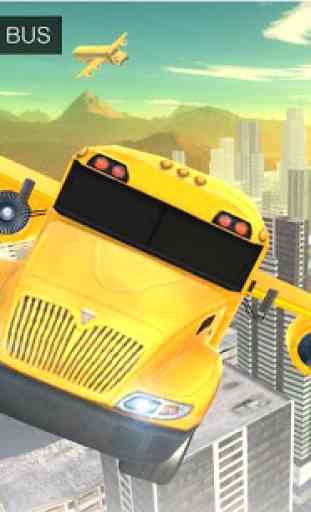 Flying School Bus Simulator 3D 1