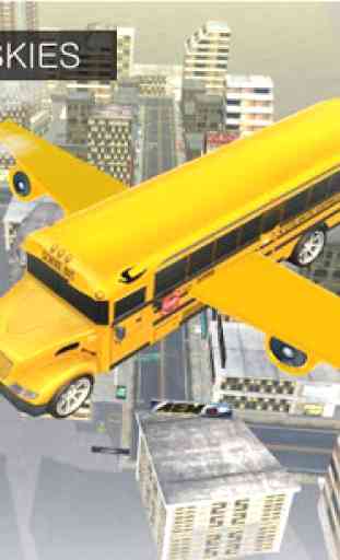 Flying School Bus Simulator 3D 4