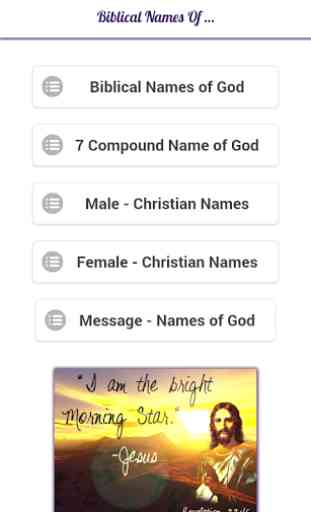 God Biblical/Christian Names 2