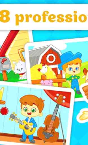 Kids Puzzles Learn Occupations 1