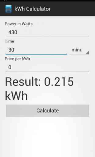 kWh Calculator Free 2