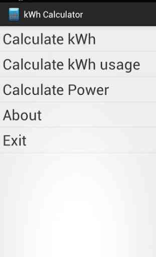 kWh Calculator Free 3