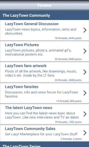 LazyTown Forums of GetLazy 2