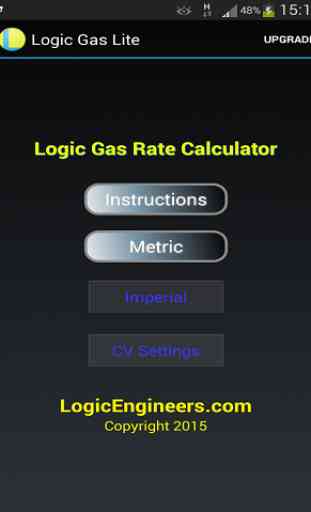 Logic Gas Rate Calculator Lite 1