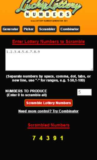 Lottery Number Generator 3