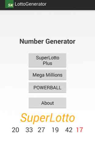 Lottery Numbers Generator 2