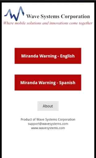 Miranda Warnings / Rights 1