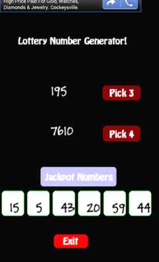 My Lottery Number Generator 2