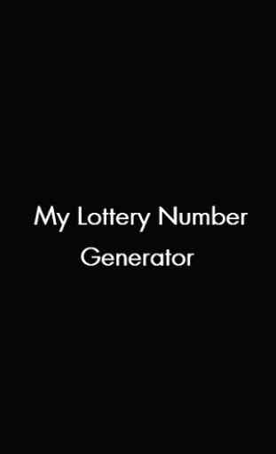 My Lottery Number Generator 3