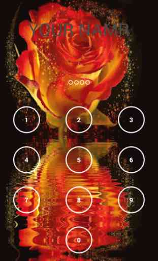 Rose Keypad lock Screen 2