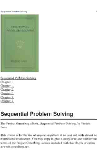 Sequential Problem Solving 3