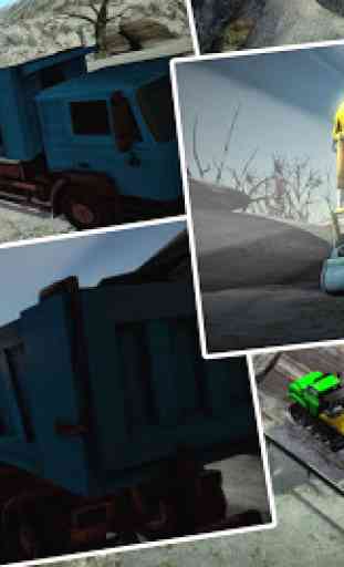 Snow Excavator & Dump Truck 3D 1